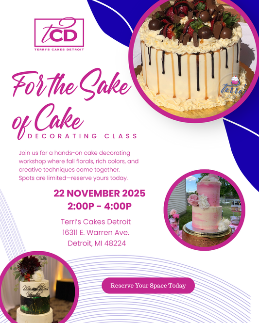 For the Sake of Cake Decorating Class