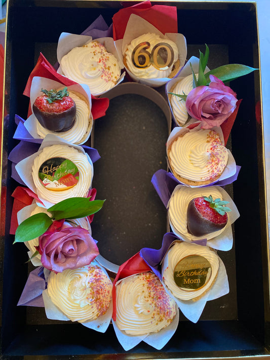 Deluxe Cupcake NUMBER Box